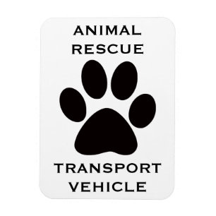 Car Magnet: Animal Rescue Transport Vehicle Magnet