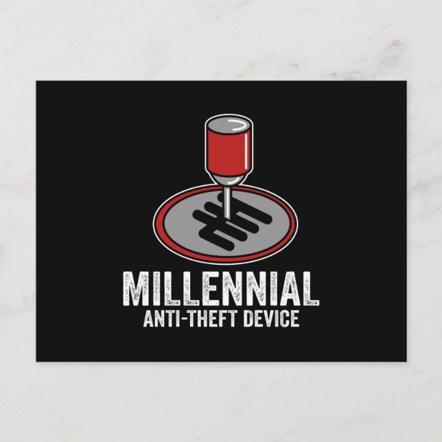 Car Manual Transmission Shift Gear Holiday Postcard (Front)