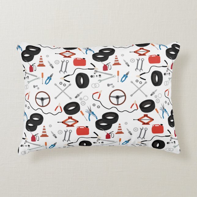 Car Mechanic Automotive Tools Decorative Cushion (Front)