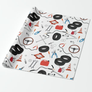 Car Mechanic Automotive Tools Wrapping Paper
