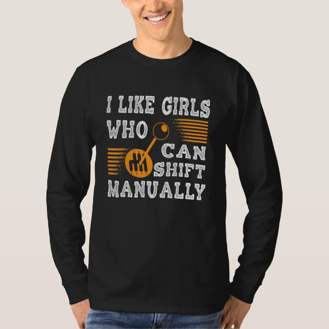 Car Mechanic Hand Switch Girl Mechatronics Garage T-Shirt (Front)