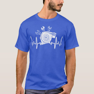 Car Mechanic Heartbeat Wrench andurbo Cars retro T-Shirt