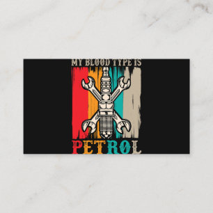 Car Mechanic Humor Petrol Drag Racing Business Card