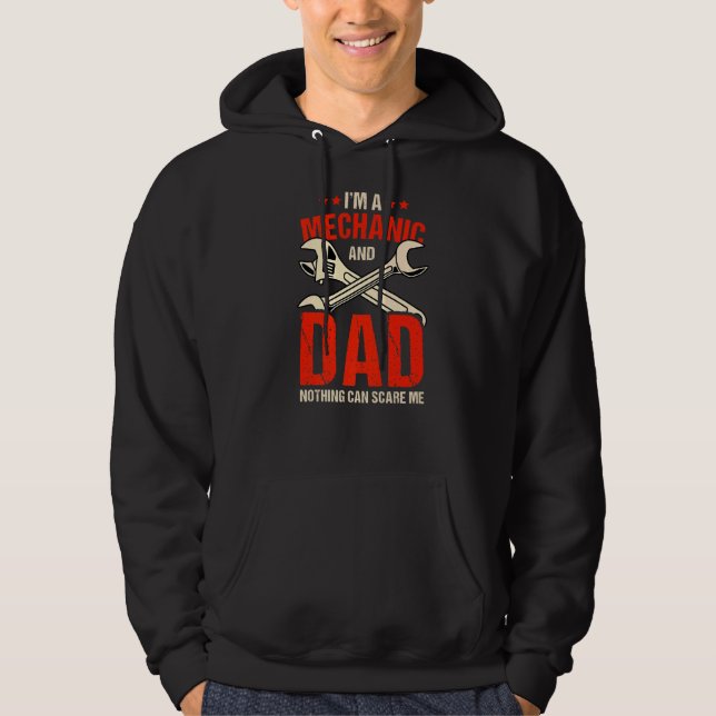 Car Mechanic Saying Mechatronics Work Clothes Hoodie (Front)