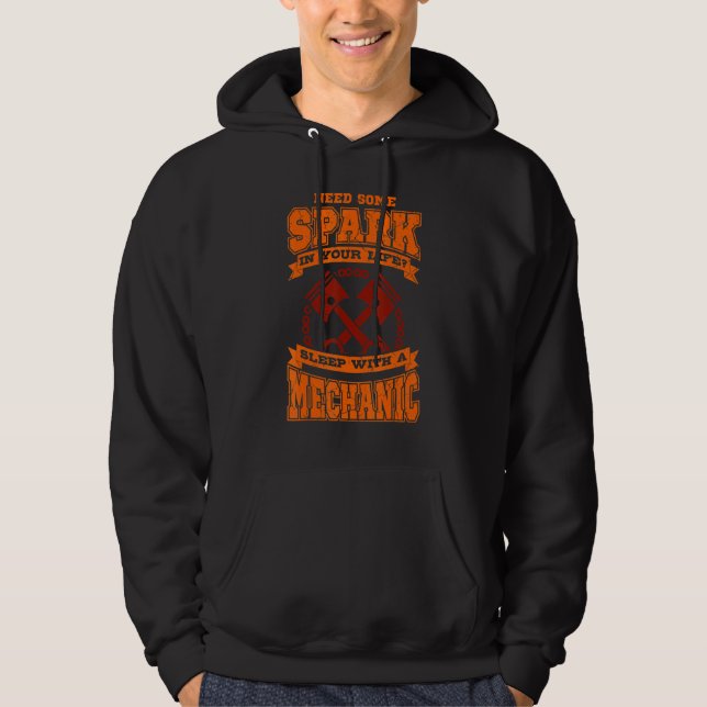 Car Mechanic Tuning Sleep With A Mechanic Dad Car  Hoodie (Front)