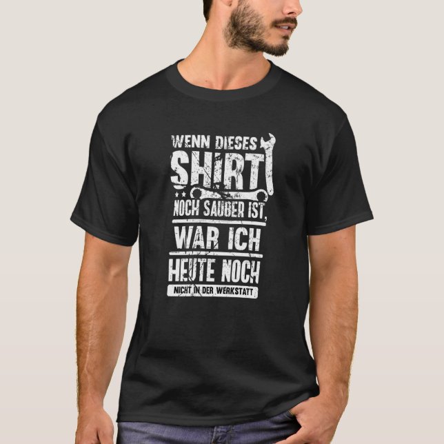 Car Mechatronics Workshop Car Mechanic T-Shirt (Front)