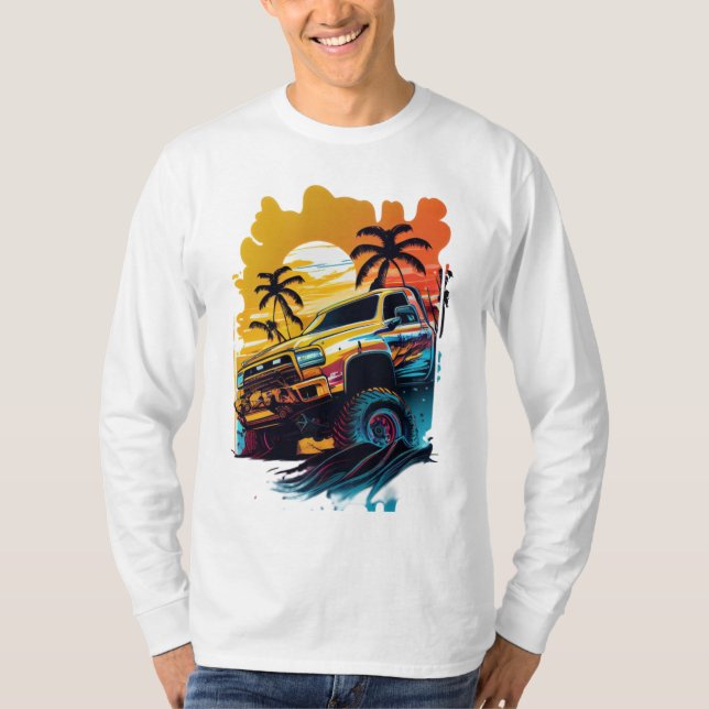 Car Men's Basic Long Sleeve T-shirt  (Front)