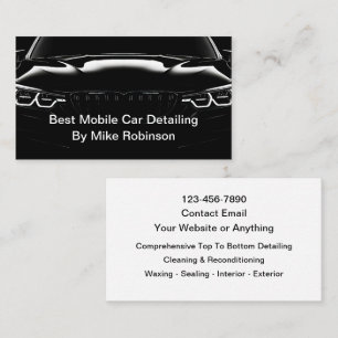 Car Mobile Automotive Detailing Business Card