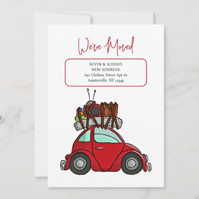 Car Moving Announcement  (Front)