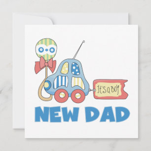 Car New Dad It's a Boy Gifts Announcement