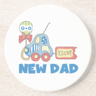 Car New Dad It's a Boy Gifts Coaster
