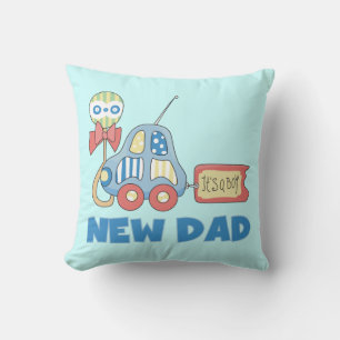 Car New Dad It's a Boy Gifts Cushion