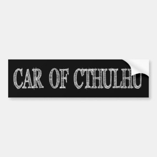 Car of Cthulhu bumper sticker