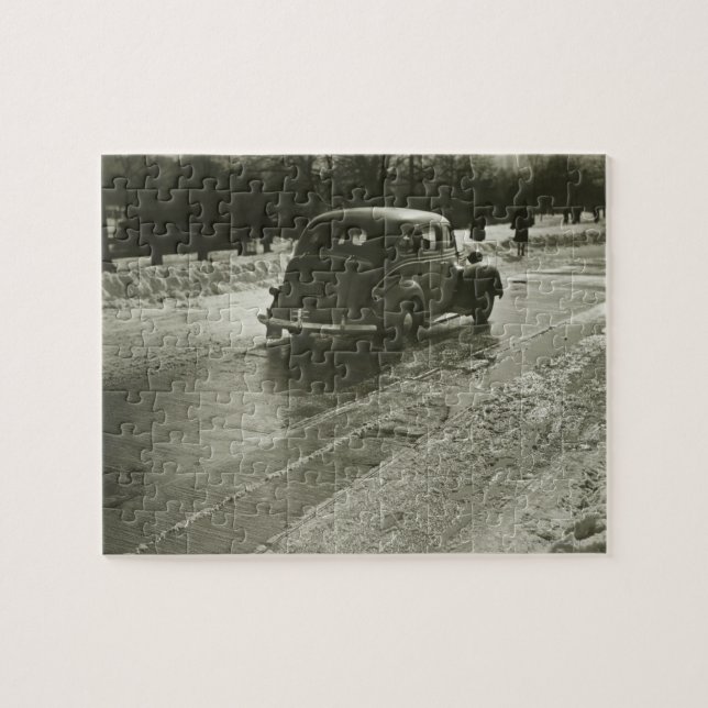 Car on the Road Jigsaw Puzzle (Horizontal)