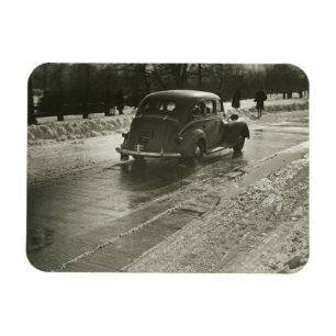 Car on the Road Magnet