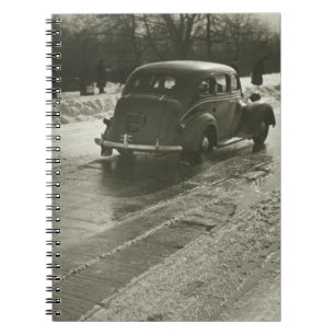 Car on the Road Spiral Notebook