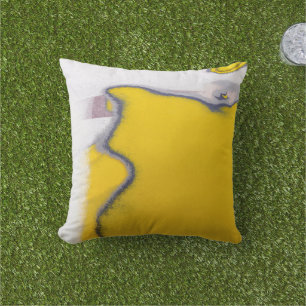 Car Paint Peeling Art Outdoor Cushion