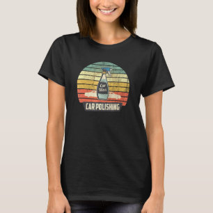 Car Polishing - Wax Retro Sunset Vintage T-Shirt