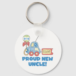 Car Proud New Uncle It's a Boy Key Ring