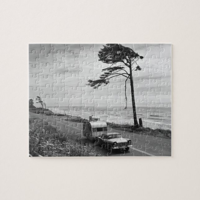 Car Pulling Trailer Jigsaw Puzzle (Horizontal)