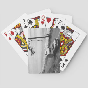 Car Pulling Trailer Playing Cards