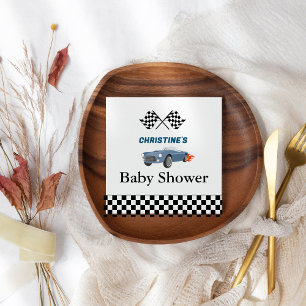 Car race boy Baby shower party Napkin