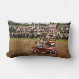 Car - Race - On the edge of their seats 1915 Lumbar Cushion
