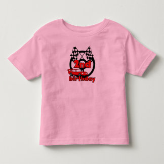 Car Racing 2nd Birthday Toddler T-Shirt
