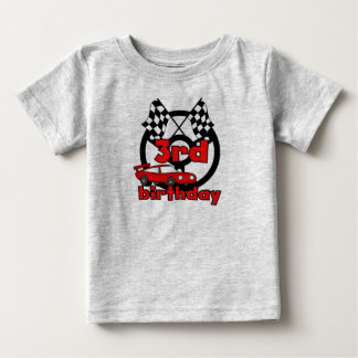Car Racing 3rd Birthday Baby T-Shirt
