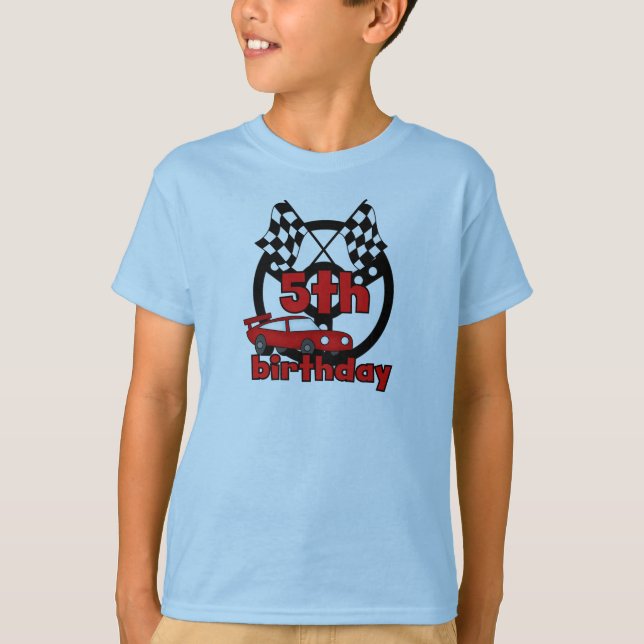 Car Racing 5th Birthday Tshirts and Gifts (Front)