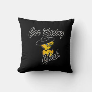 Car Racing Chick #4 Cushion