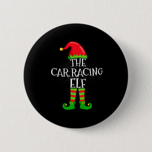Car Racing Elf Family Matching Christmas Group  6 Cm Round Badge