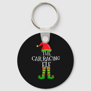 Car Racing Elf Family Matching Christmas Group Key Ring
