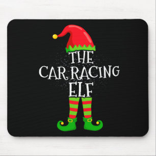 Car Racing Elf Family Matching Christmas Group Mouse Pad