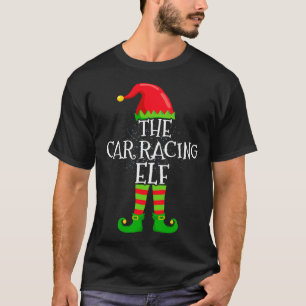 Car Racing Elf Family Matching Christmas Group  T-Shirt