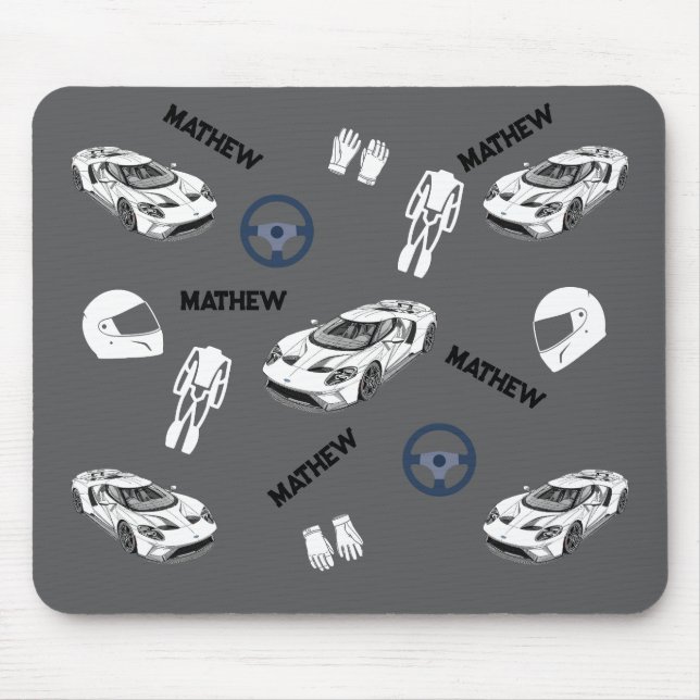 Car racing Mousepad (Front)