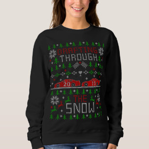 Car Racing Race Fan Funny Ugly Christmas Sweater P