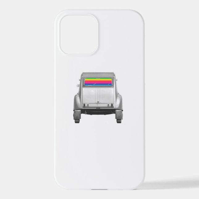 Car + raimbow iPhone case (Back)