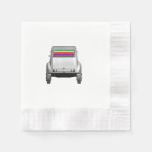 Car + rainbow napkin