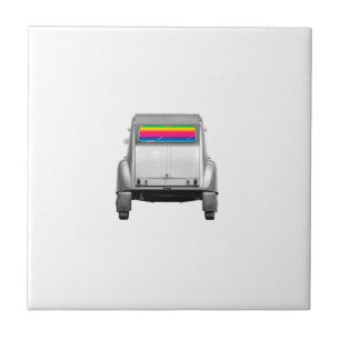 Car + rainbow tile