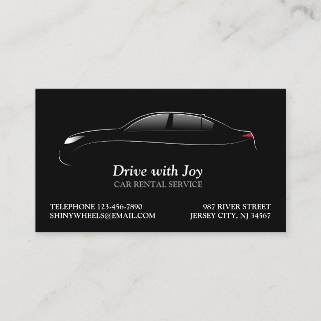 Car Rental Business Card (Front)