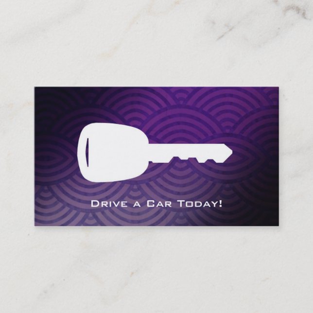 Car Rental Business cards (Front)
