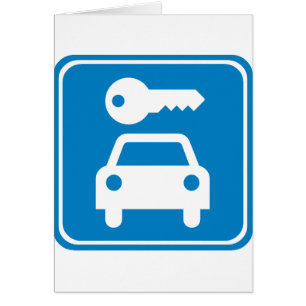 Car Rental Highway Sign