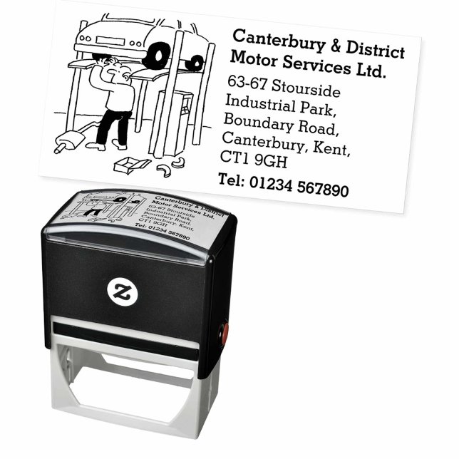 Car Repairs & Servicing Garage Business Self-inking Stamp (Creator Uploaded)