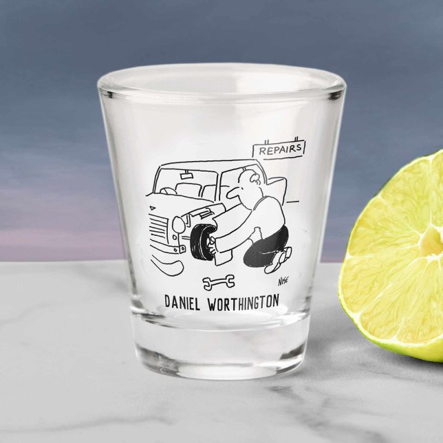 Car Repairs & Servicing. Mechanic's Shot Glass (Creator Uploaded)