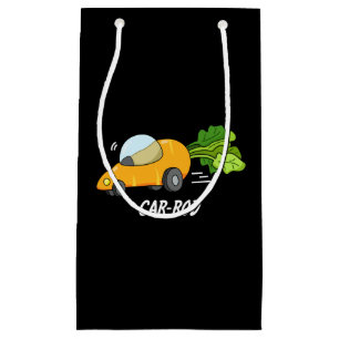 Car-rod Funny Carrot Pun Dark BG Small Gift Bag