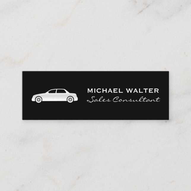 Car Salesman Mini Business Card (Front)