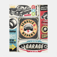 Car service and repair retro signs collection. Vin