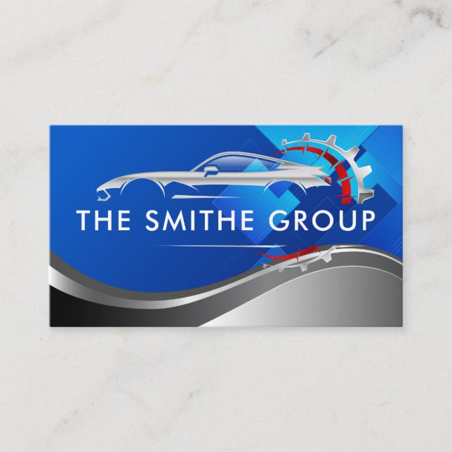 Car Services | Auto Industry Business Card (Front)