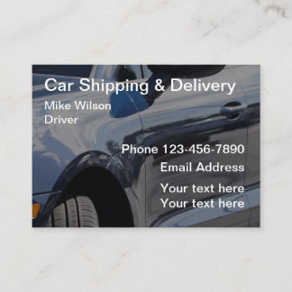 Car Shipping & Delivery Business Card